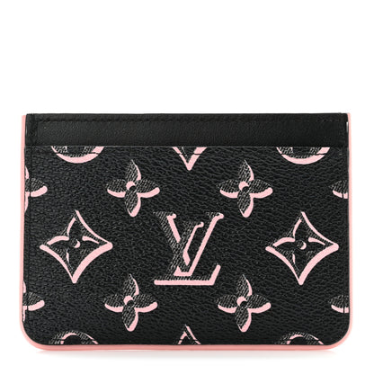 Louis Vuitton Monogram Fall for You LV Side-Up Card Holder Black 1 of 7