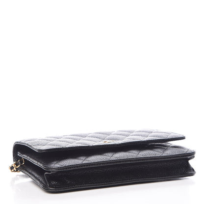 Chanel Caviar Quilted Wallet On Chain WOC Black 4 of 11