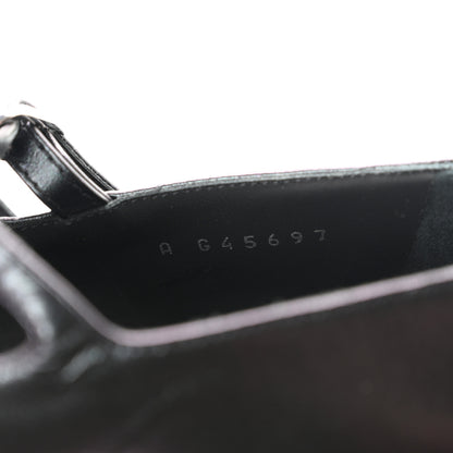 Chanel Lambskin Grosgrain Pearl Mary Jane Flats 38 Black 9 of 9
