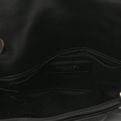 Chanel Calfskin Quilted CC Uniform Flap Belt Bag Black 5 of 11