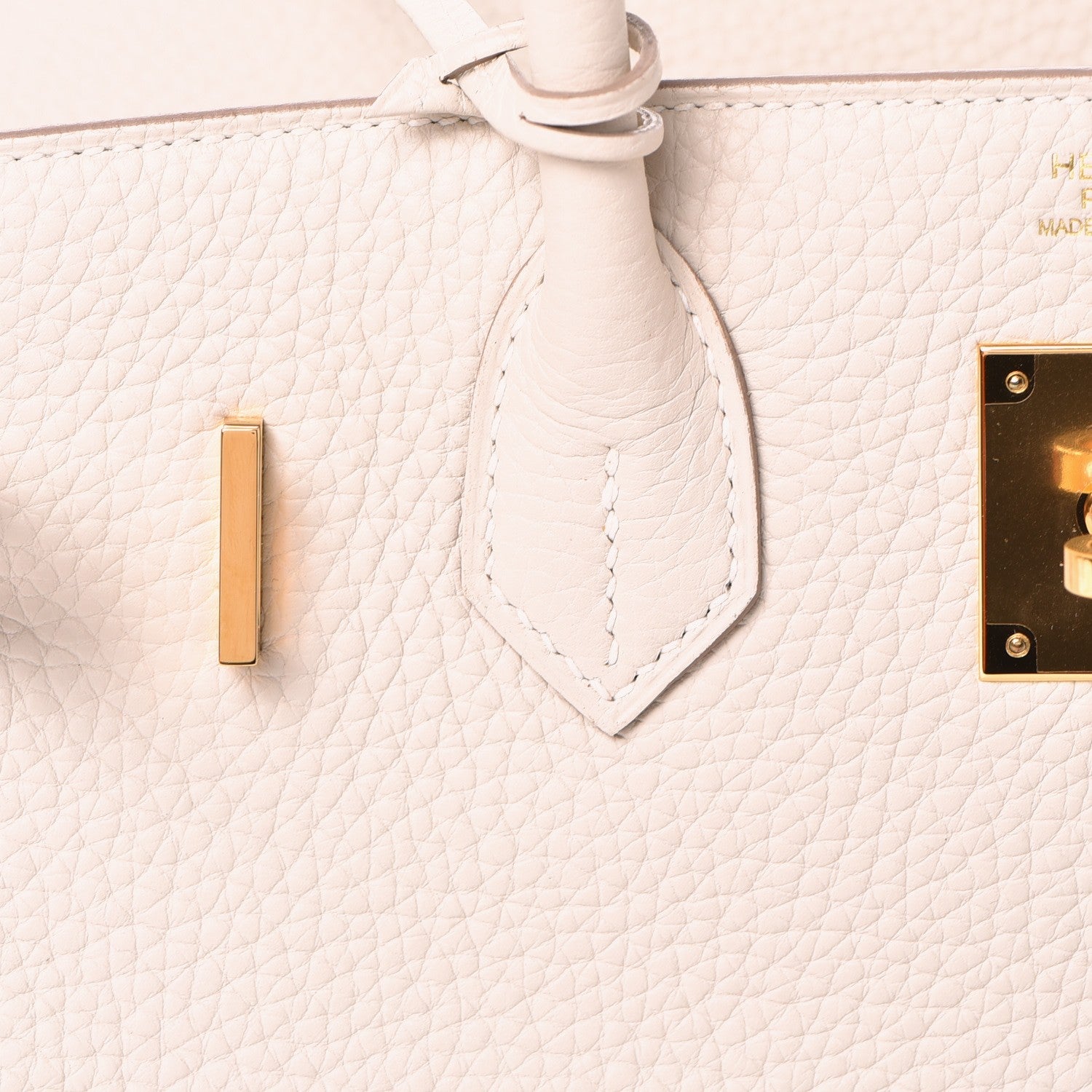 Hermes Taurillon Clemence Birkin 30 Craie 26 of 38