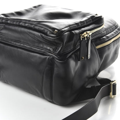 Valentino Garavani Calfskin Rockstud Backpack Black 6 of 10