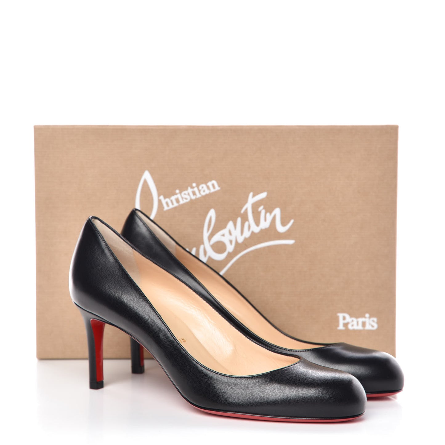 Shiny Nappa Simple 70 Pumps 36.5 Black
