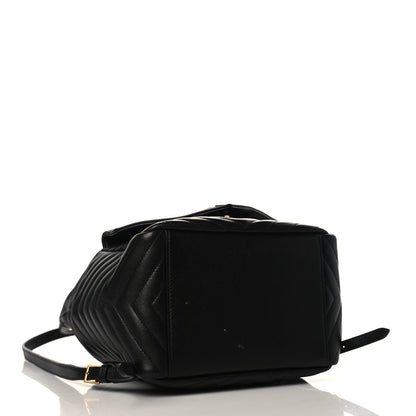 Saint Laurent Lambskin Matelasse Monogram Joe Backpack Black 3 of 8