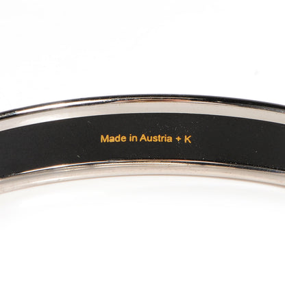 Hermes Enamel Printed Recherche H Narrow Bracelet 70 Black 4 of 6