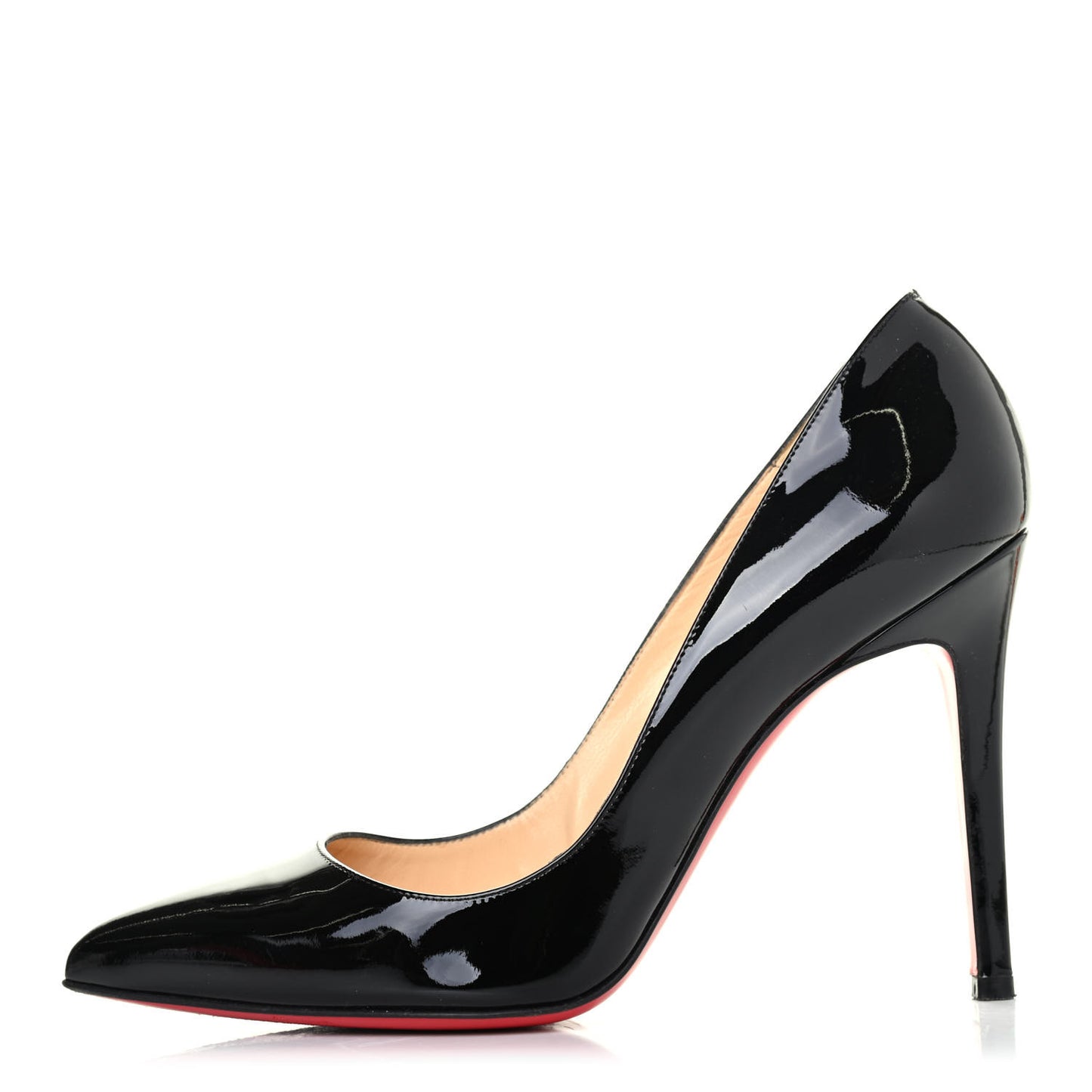 Patent Calfskin Pigalle 100 Pumps 38 Black