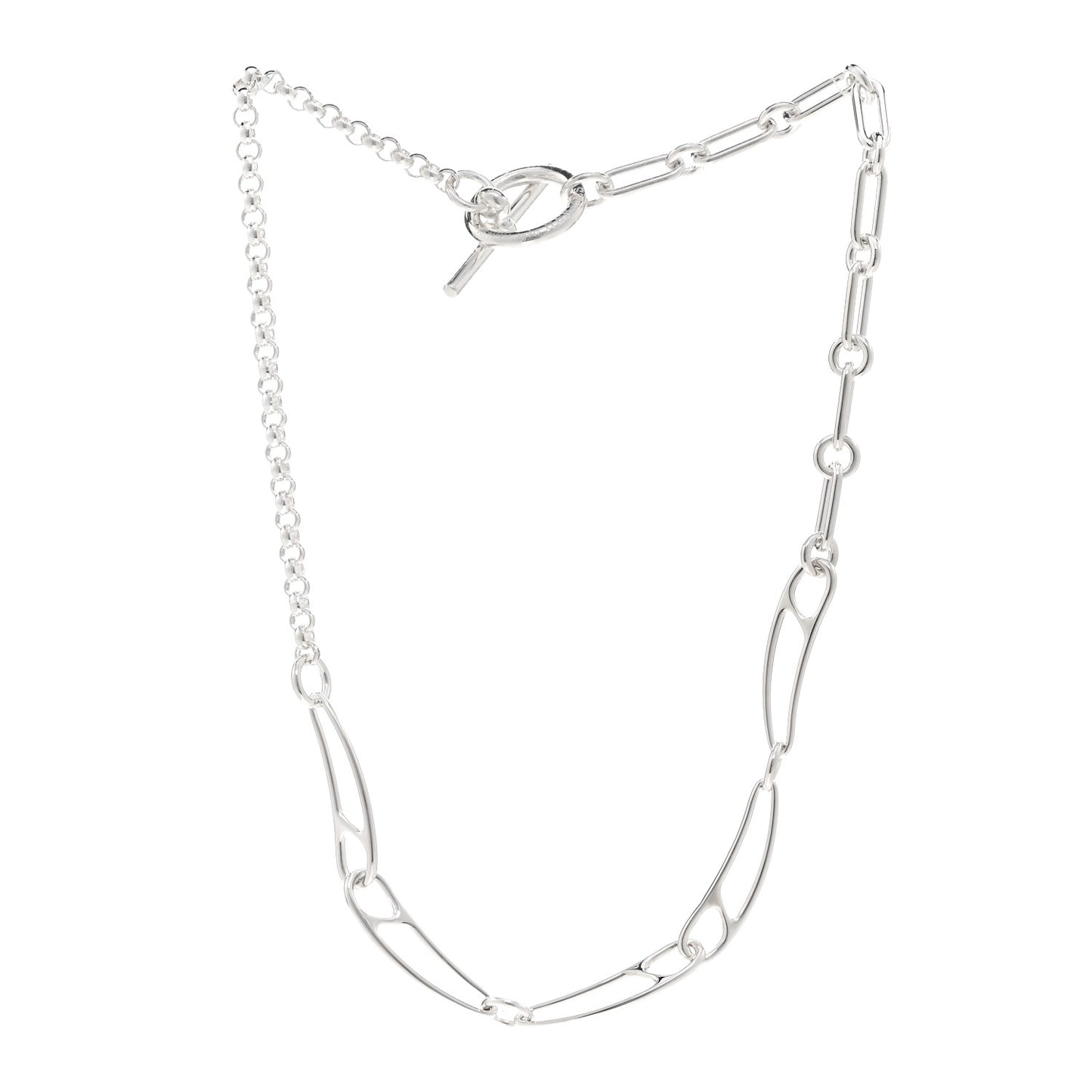 Sterling Silver Chaine d'Ancre Punk Necklace ST