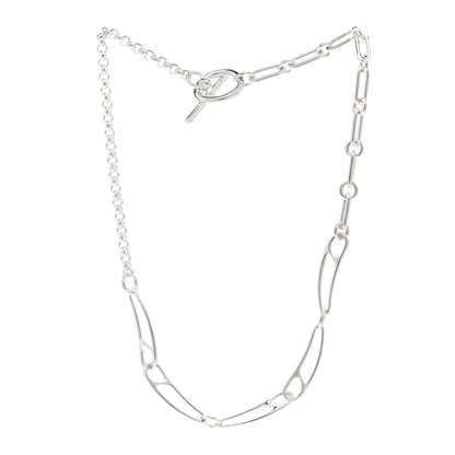 Hermes Sterling Silver Chaine d'Ancre Punk Necklace ST 3 of 5
