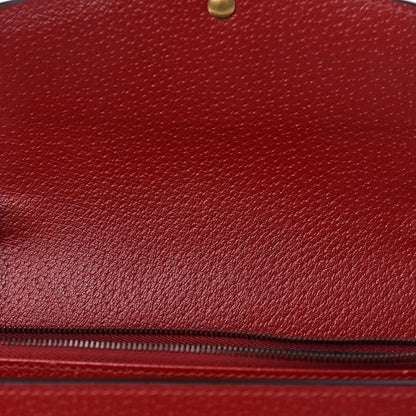 Gucci Calfskin Web Mini Dionysus Chain Wallet Hibiscus Red 8 of 15