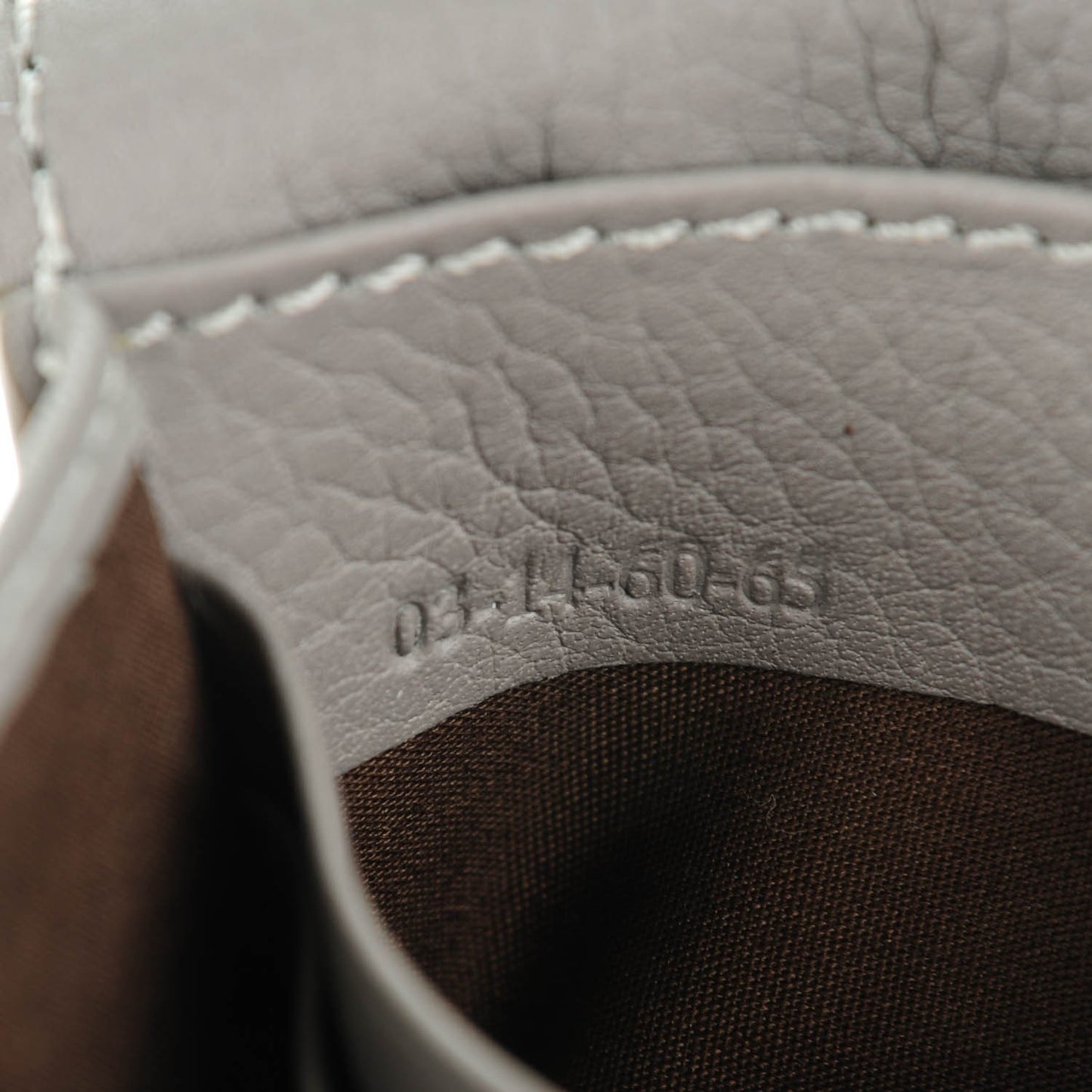 Calfskin Marcie Continental Flap Wallet Cashmere Grey