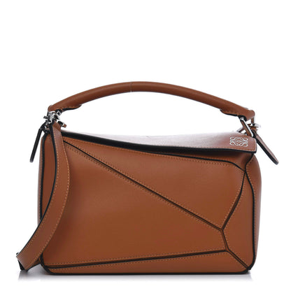Loewe Calfskin Small Puzzle Bag Tan 1 of 9