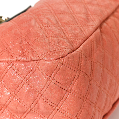 Marc Jacobs Calfskin Snakeskin Quilted Flap Pink Multicolor 12 of 12