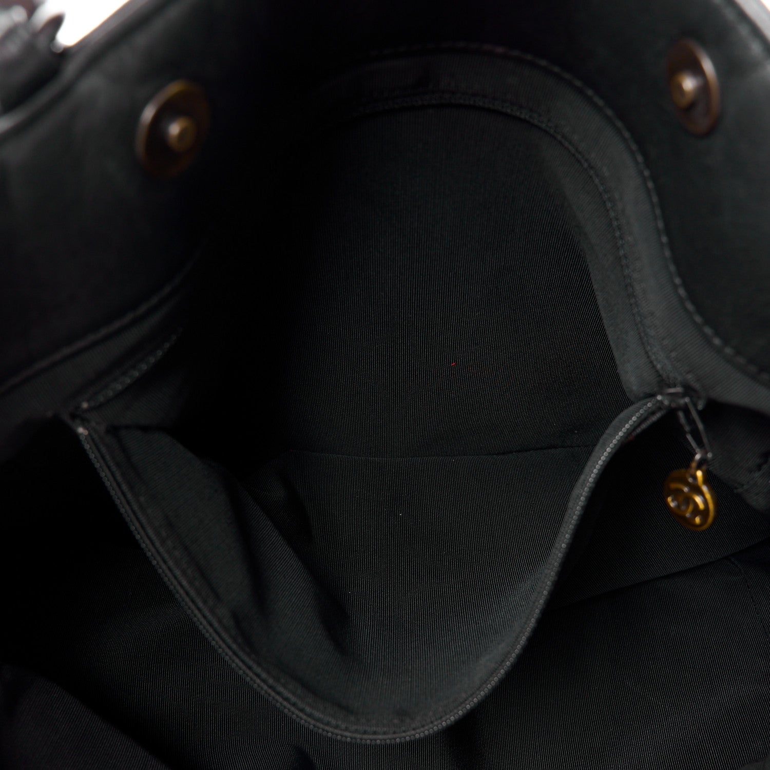 Chanel Lambskin Chain Small CC Tote Black 11 of 11