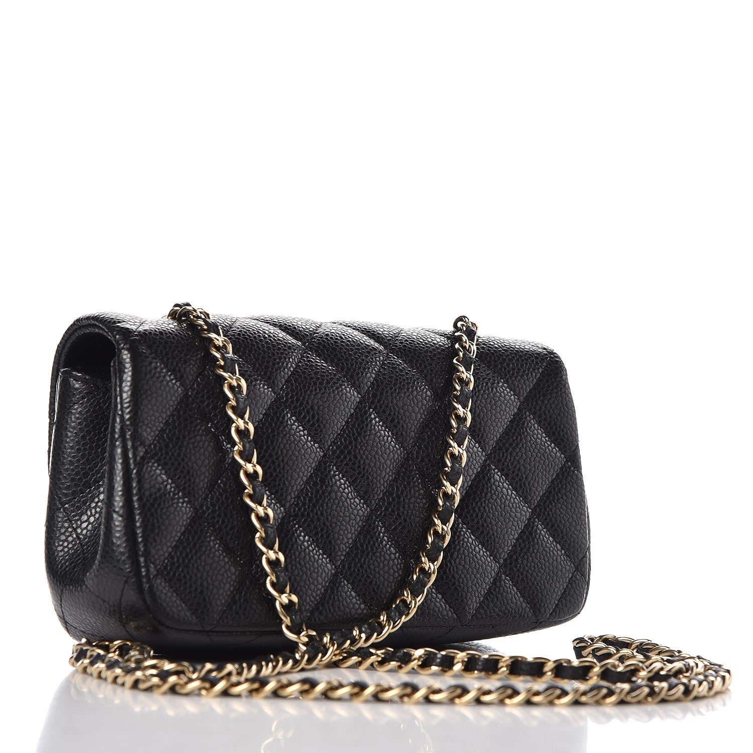 Chanel Metallic Caviar Quilted Extra Mini Flap Black 3 of 8