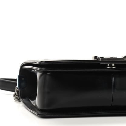 Chanel Glazed Calfskin Medium Boy Flap Black 9 of 12