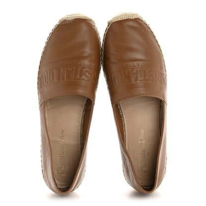 Christian Dior Lambskin Granville Espadrille 37 Golden Saddle 2 of 10