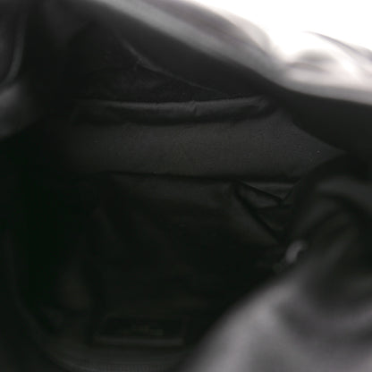 Saint Laurent Lambskin Quilted Monogram Monochrome Medium Loulou Puffer Chain Satchel Black 5 of 10