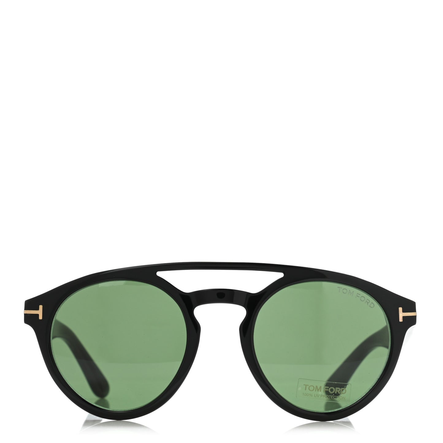 Clint Round Sunglasses TF537 Black