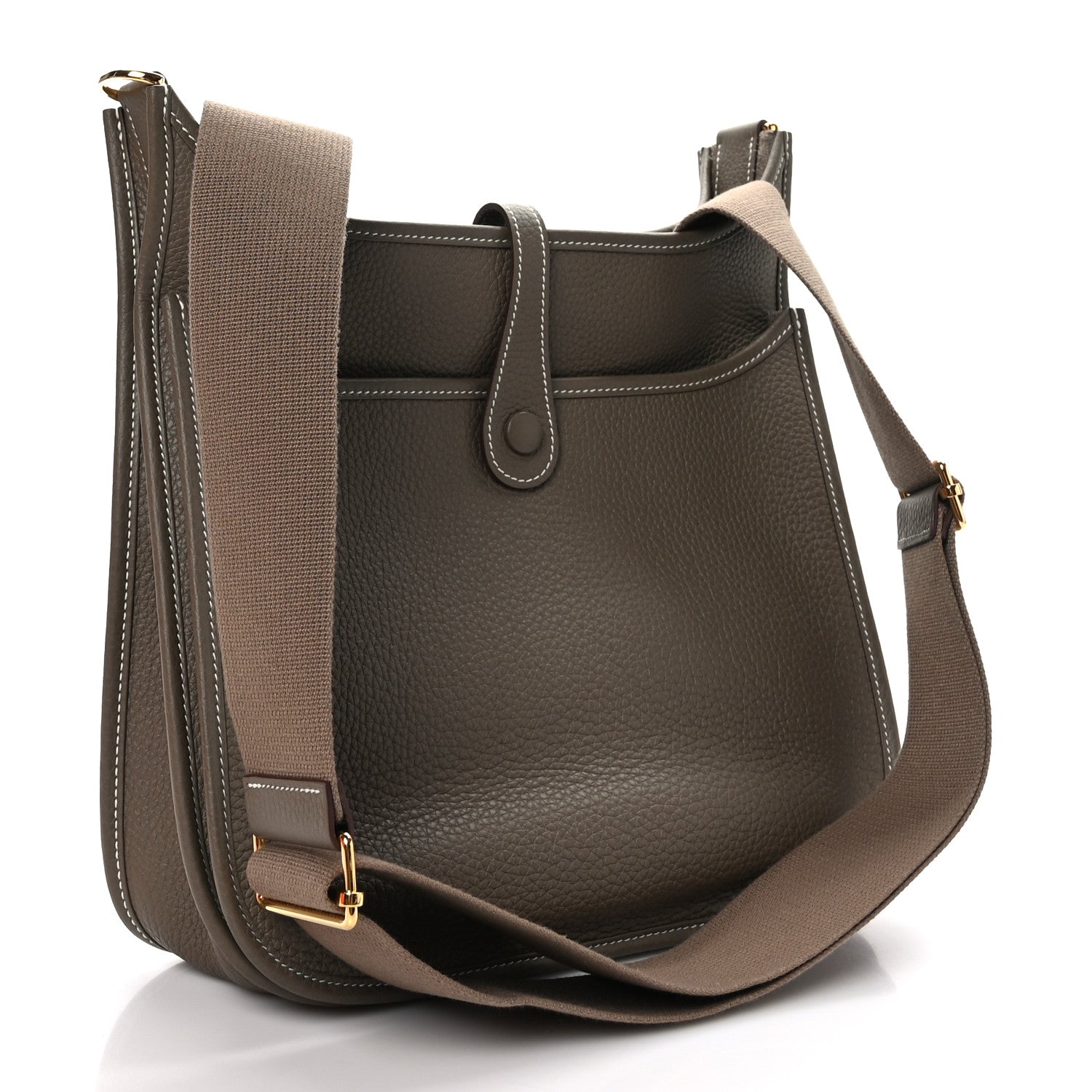 Hermes Taurillon Clemence Evelyne III PM Etoupe 2 of 10