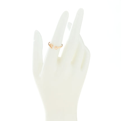 Tiffany 18K Rose Gold Diamond Paloma Picasso Loving Heart Open Band Ring 54 7 2 of 5