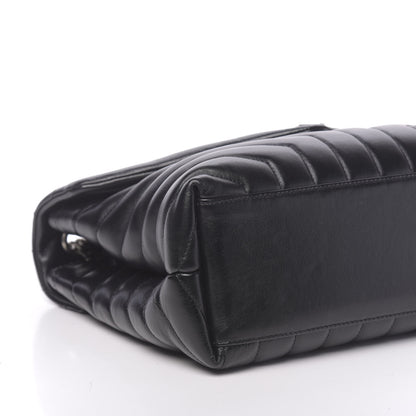 Saint Laurent Calfskin Y Quilted Monogram Medium Loulou Chain Satchel Black 7 of 13