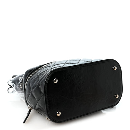 Chanel Crumpled Calfskin PVC Quilted Backpack Black 3 of 10