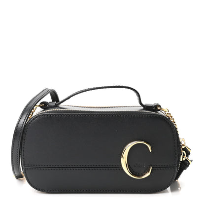 Chloe Shiny Calfskin Mini Vanity C Bag Black 1 of 11