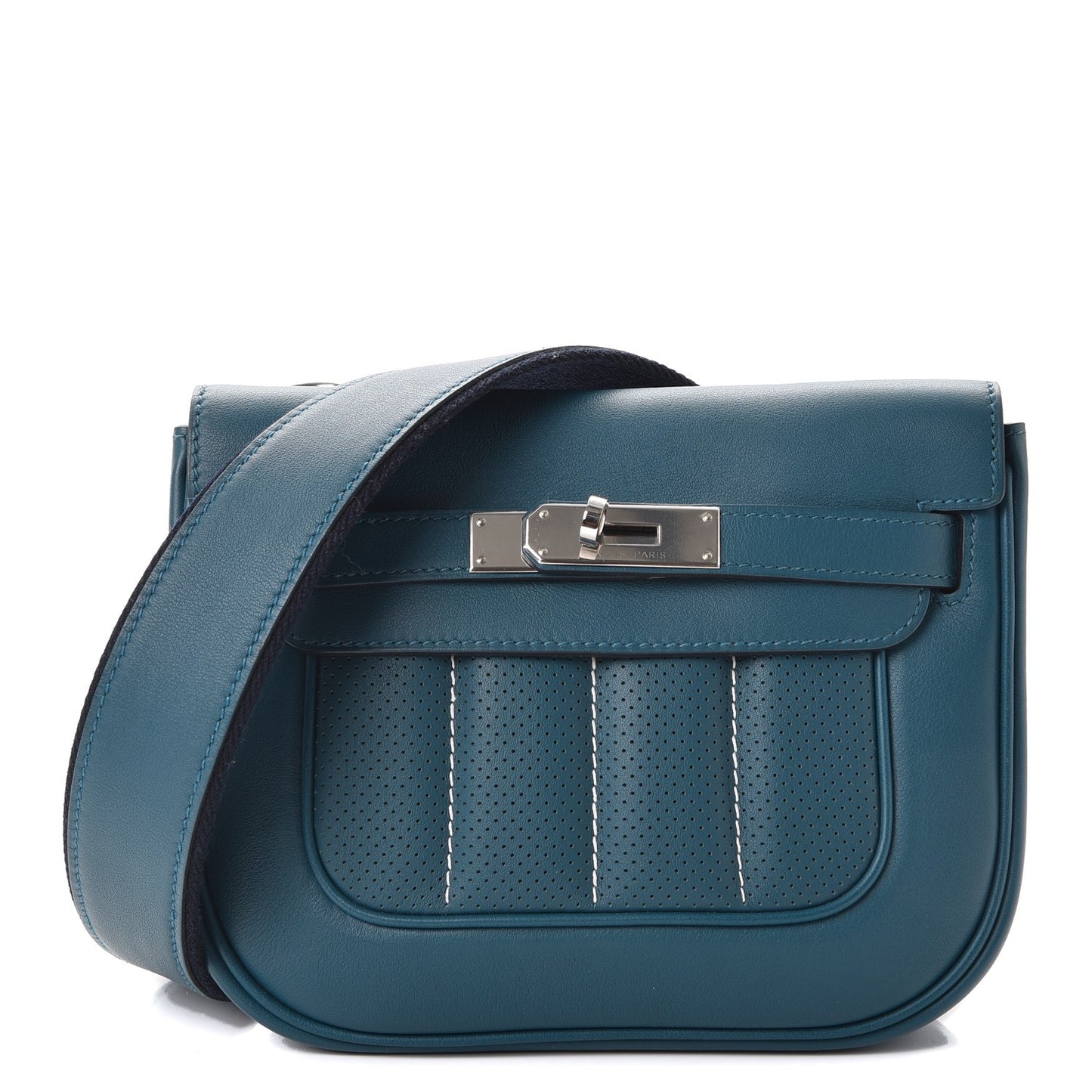 Veau Swift Mini Sac Berline Bleu Thalassa