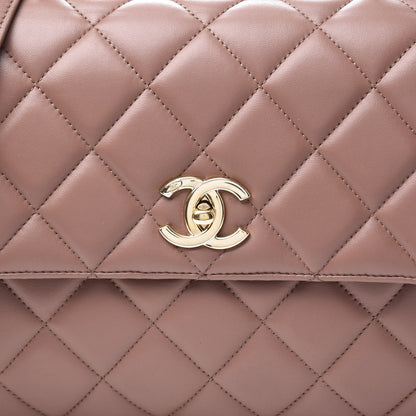 Chanel Lambskin Quilted Medium Trendy CC Flap Dual Handle Bag Nude 9 of 10