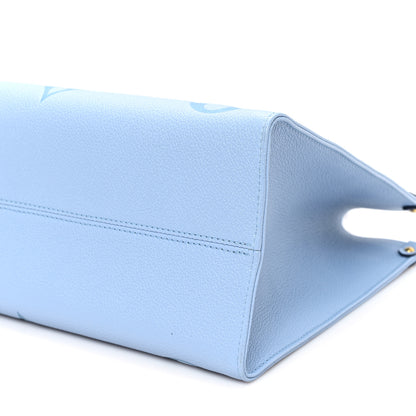 Louis Vuitton Empreinte Monogram Giant By The Pool Onthego MM Summer Blue 9 of 9