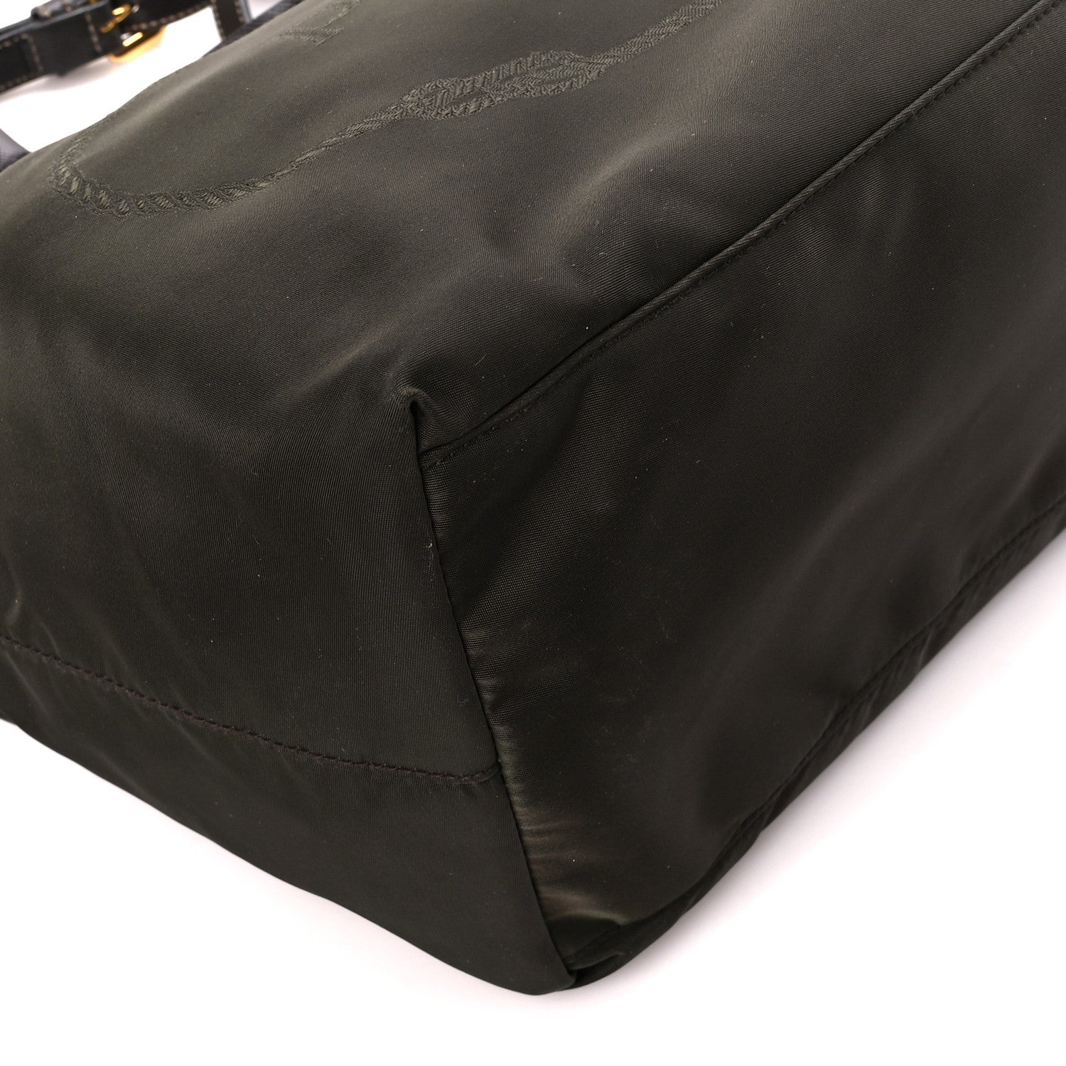 Prada Nylon Jacquard Logo Tote Corda Militaire 10 of 15