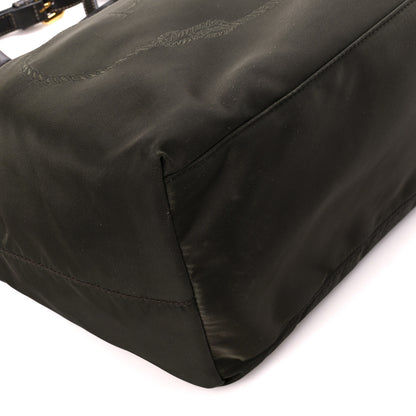 Prada Nylon Jacquard Logo Tote Corda Militaire 10 of 15
