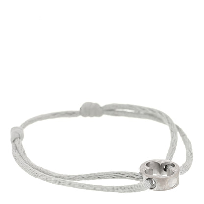 Louis Vuitton 18K White Gold Cord Empreinte Adjustable Bracelet Gray 1 of 3