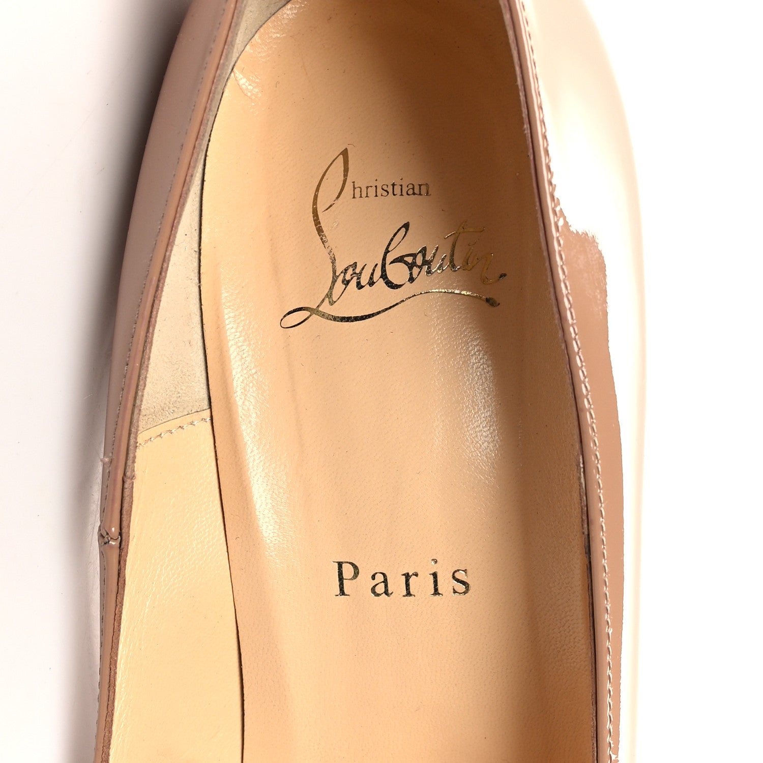 Christian Louboutin Patent Rolando 120 Pumps 41 Nude 7 of 9
