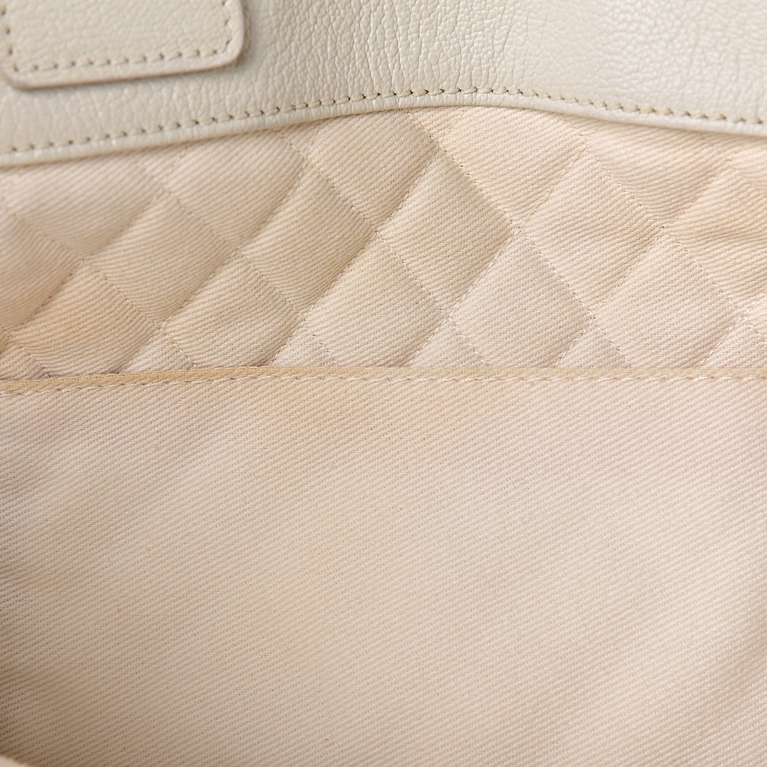 Chanel Goatskin Perforated Large CC Tote White 9 of 22
