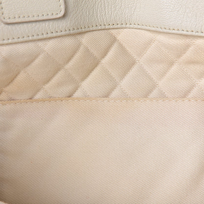 Chanel Goatskin Perforated Large CC Tote White 9 of 22