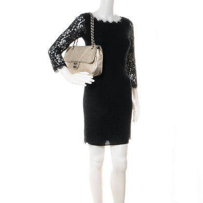 Chanel Distressed Lambskin Le Marais Ligne Flap Gold 2 of 8