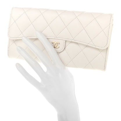 Chanel Caviar Quilted Large Flap Wallet White 2 of 8