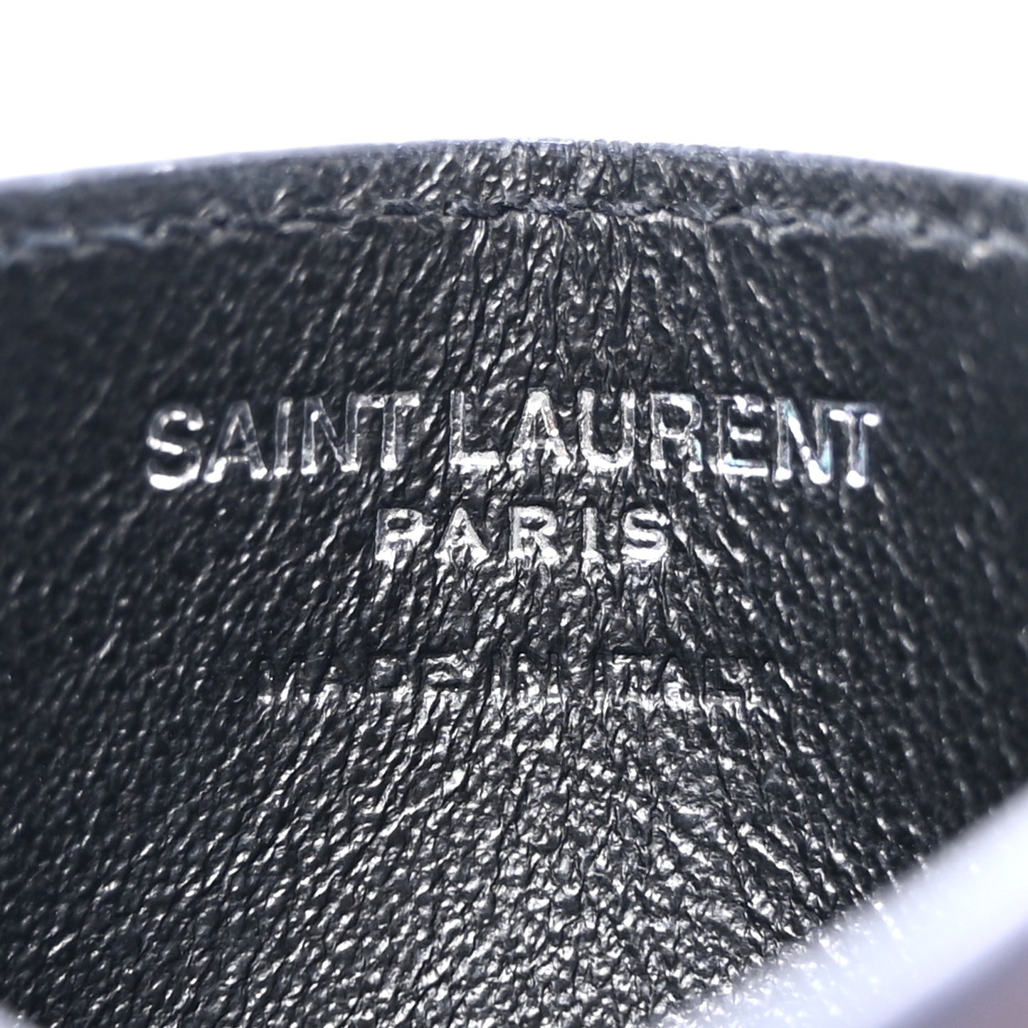 Calfskin Monogram Credit Card Case Dark Notte