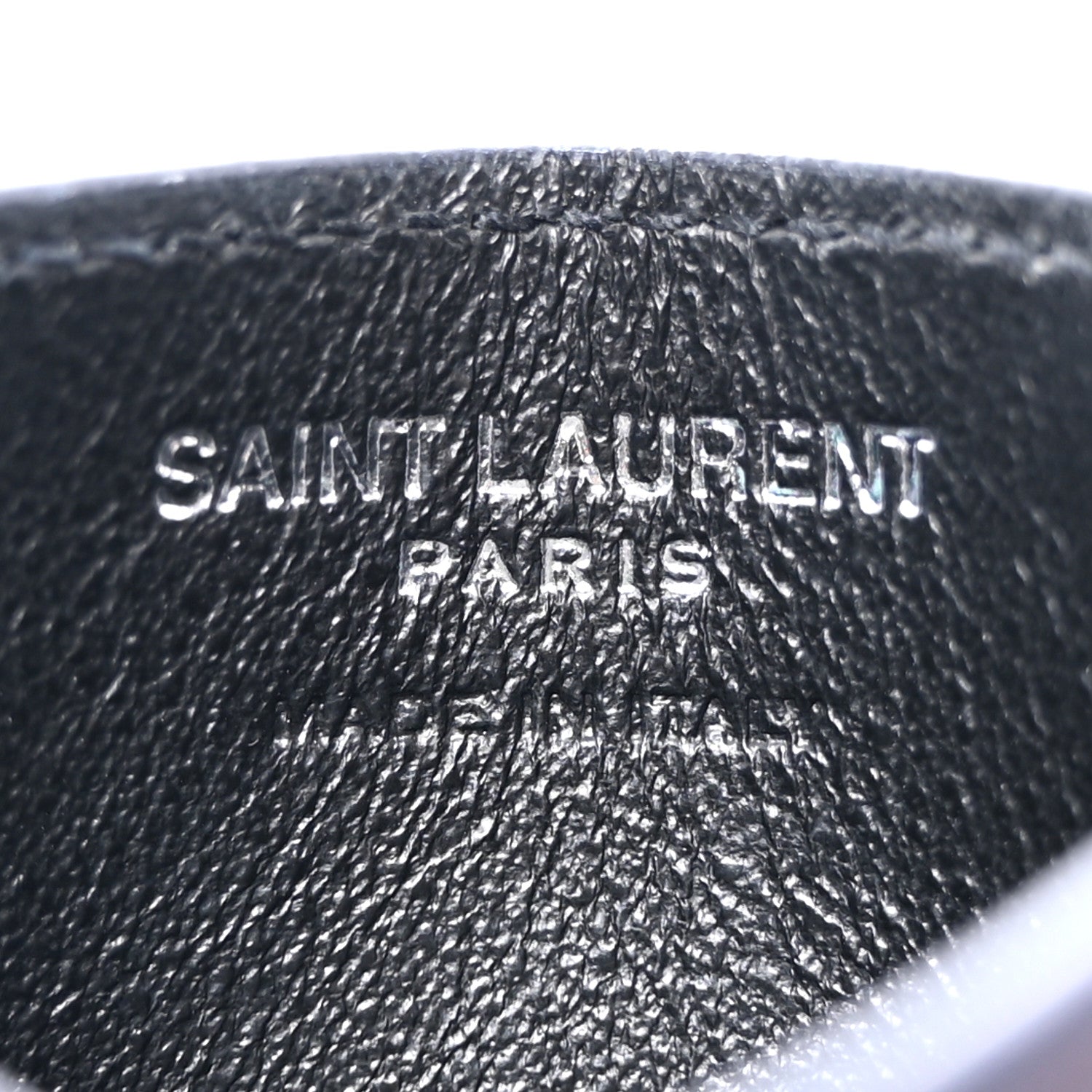 Saint Laurent Calfskin Monogram Credit Card Case Dark Notte 6 of 8