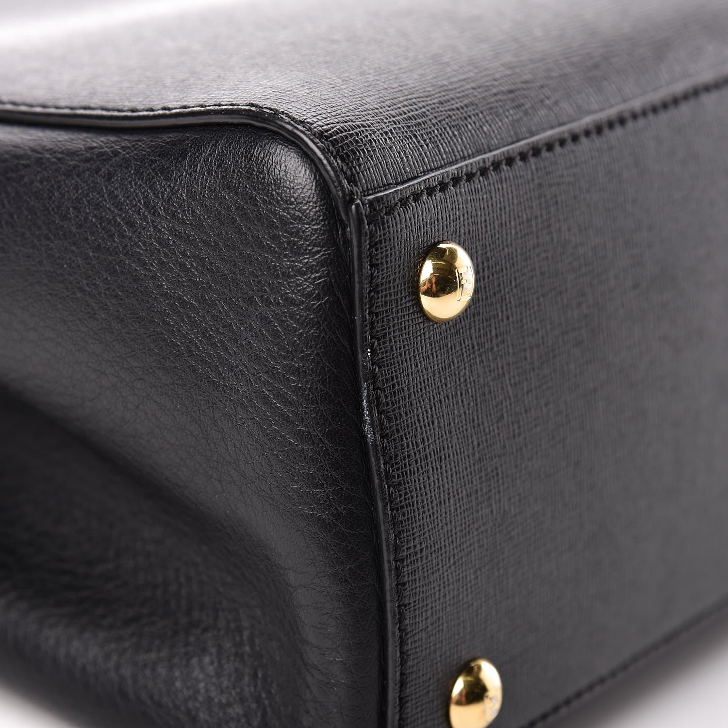 Fendi Vitello Elite Petite 2Jours Tote Black 9 of 10