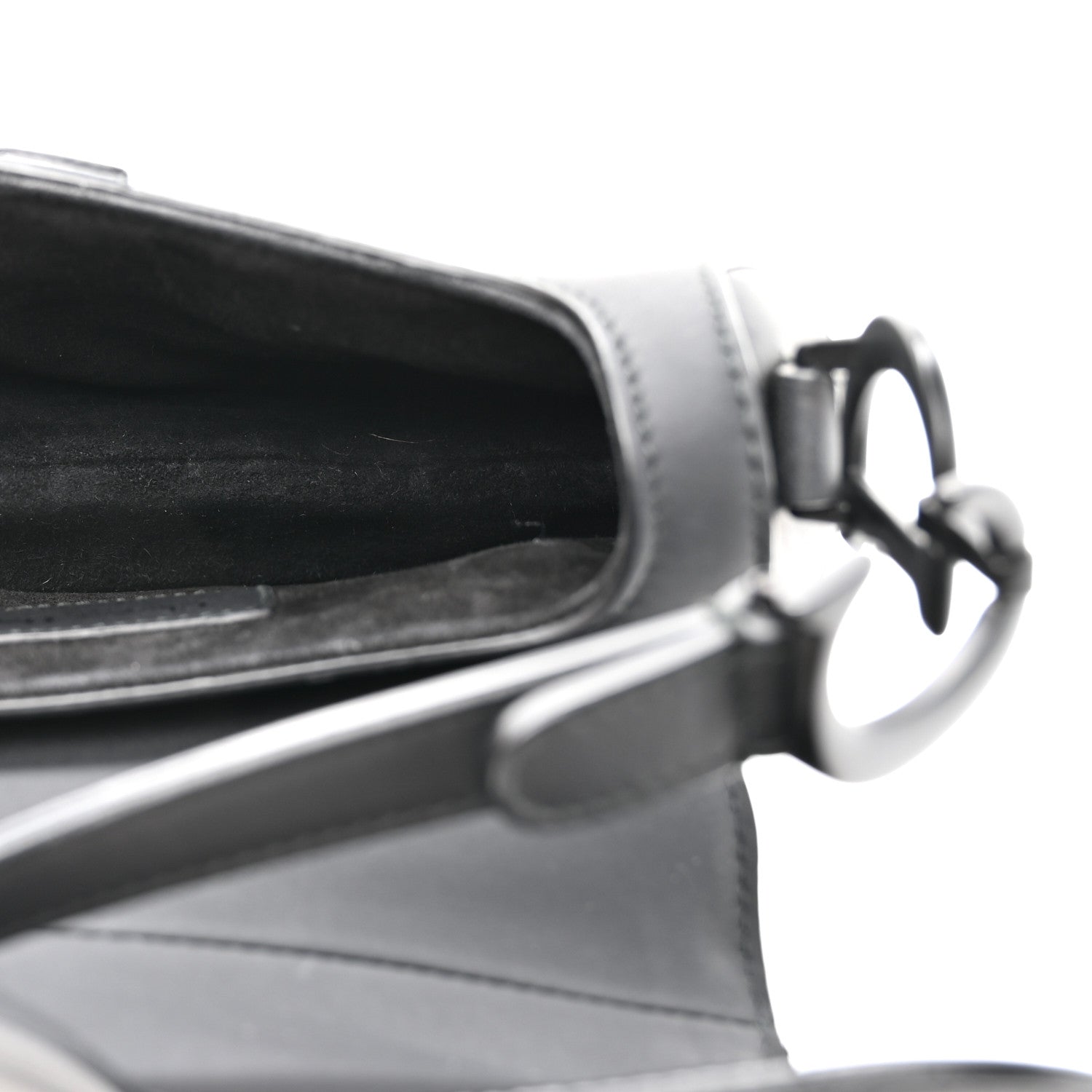 Christian Dior Ultra Matte Calfskin Mini Saddle Bag Black 5 of 10