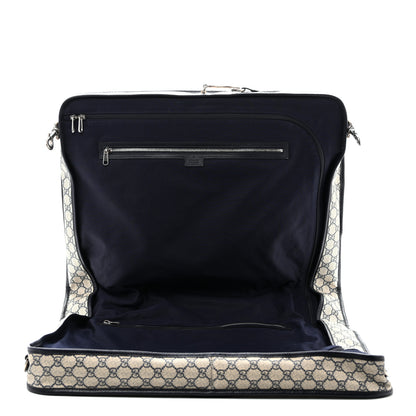 Gucci GG Supreme Monogram Web Savoy Garment Bag Beige Blue 4 of 12
