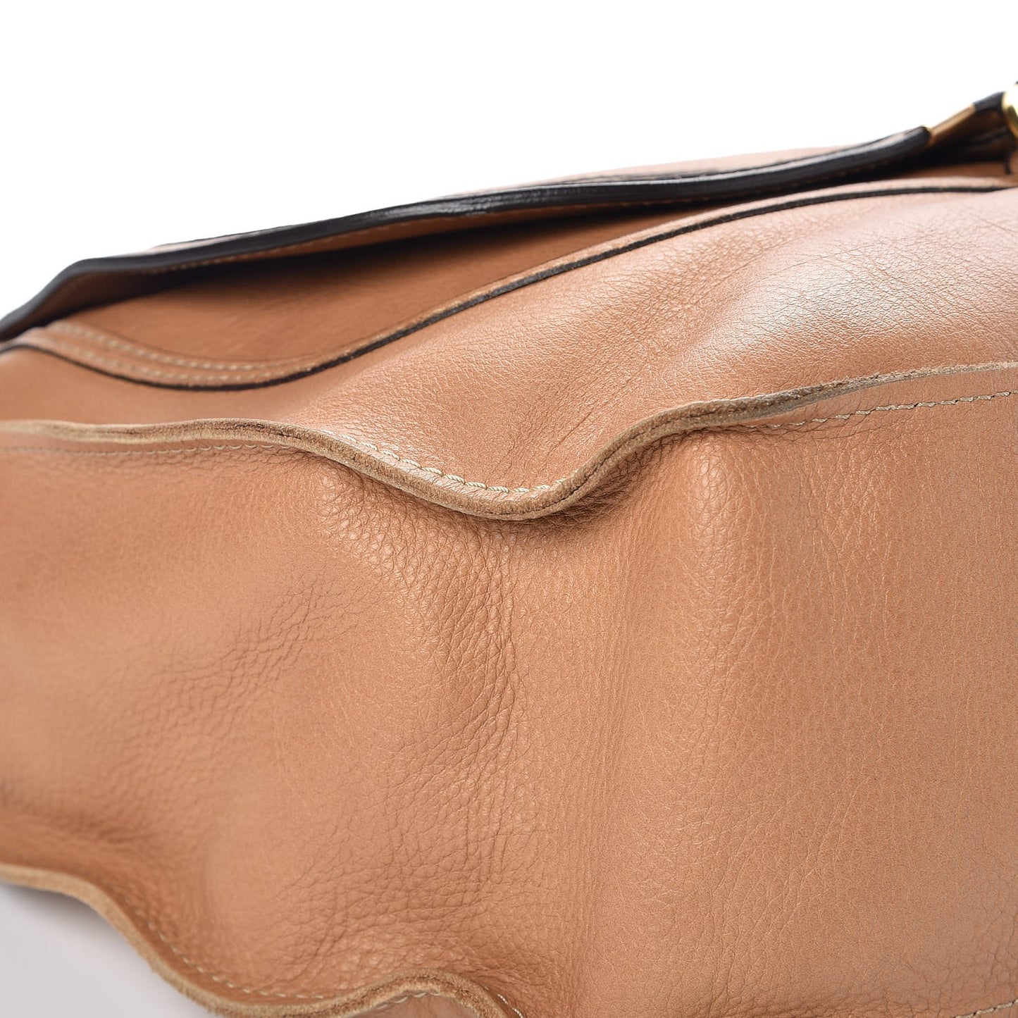 Calfskin Large Marcie Hobo Wood