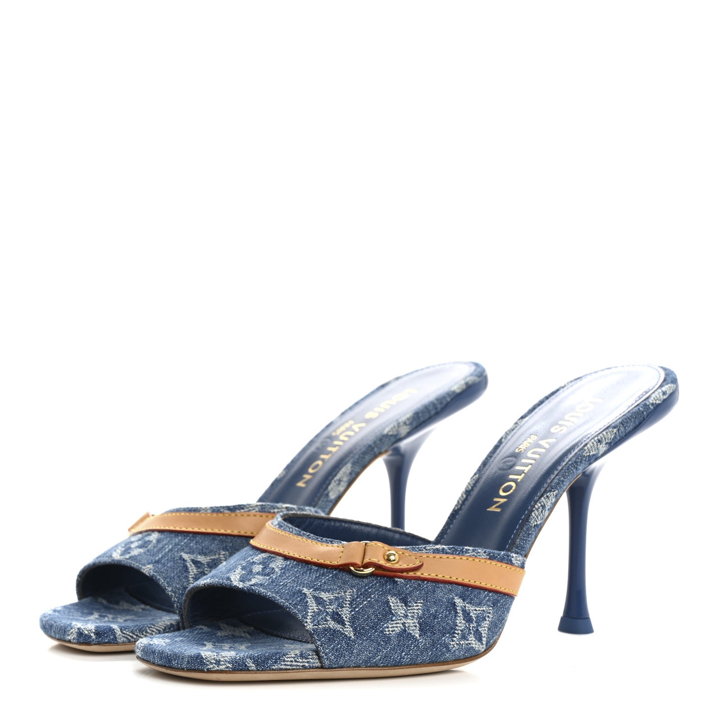 Denim Monogram Neo Revival Mules 38
