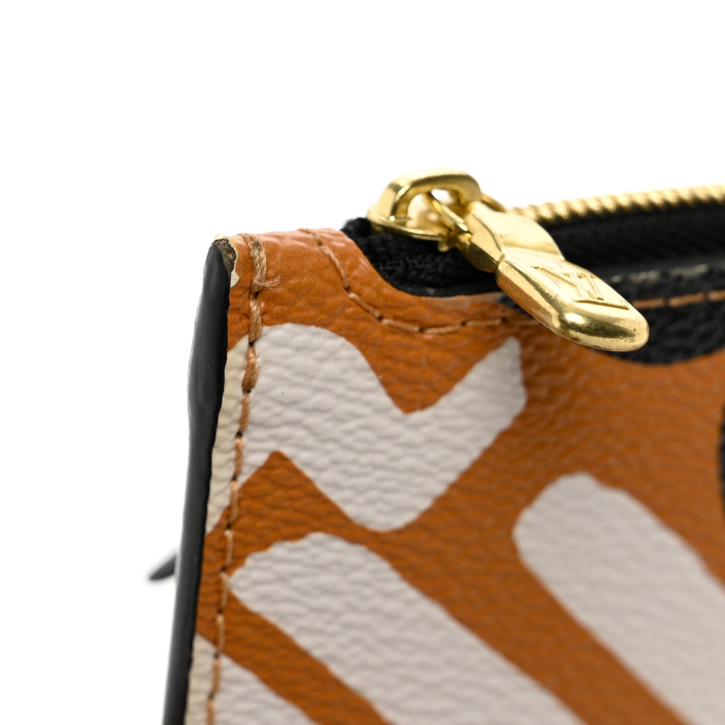 Monogram Giant Crafty Neverfull MM GM Pochette Creme Caramel