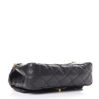 Chanel Aged Calfskin Quilted 2.55 Reissue Chain Waist Bag Black 3 of 9