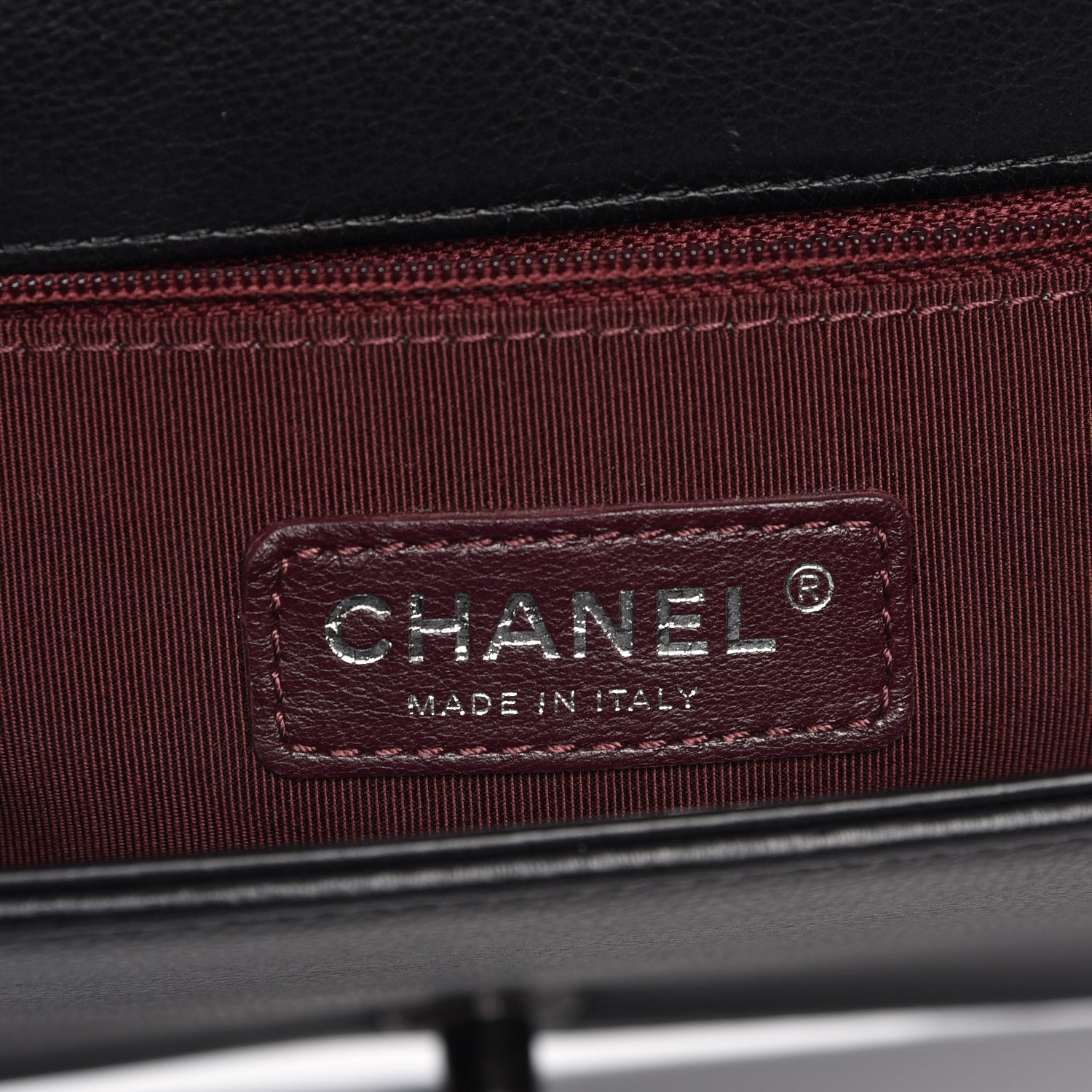 Chanel Calfskin Quilted Double Stitch New Medium Boy Flap Black 7 of 8