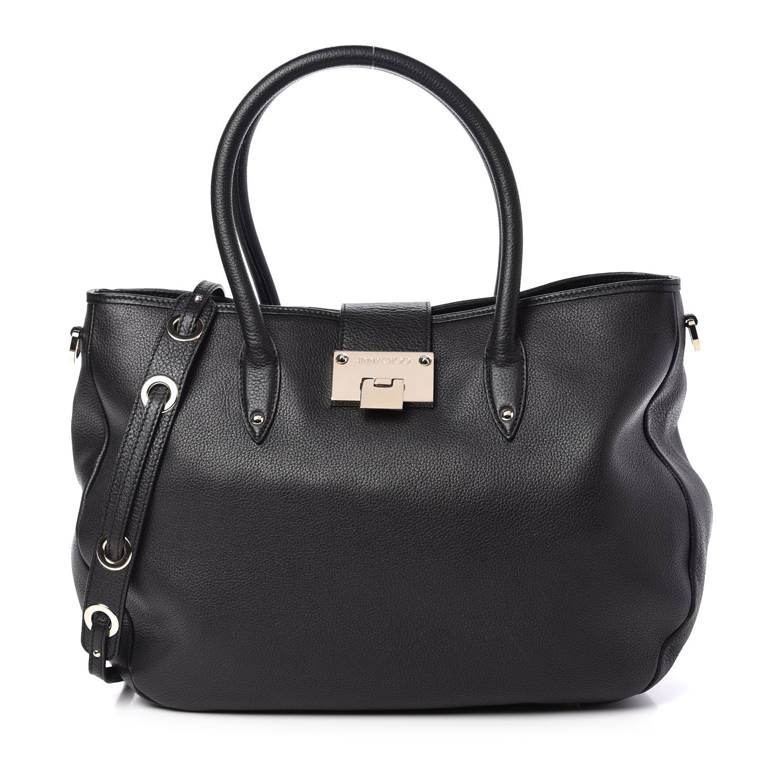 Jimmy Choo Grainy Calf Rania Black 1 of 9