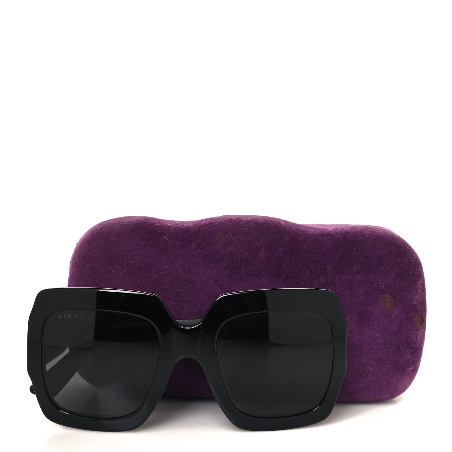 Gucci Square Frame GG0102S Sunglasses Glitter  Gold 7 of 7